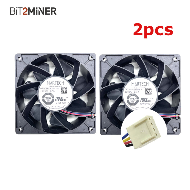 ICERIVER KS1 KS2 KS3 KS3M FAN DF1203812B2UN MARTECH FAN REPLACEMENT - BIT2MINER