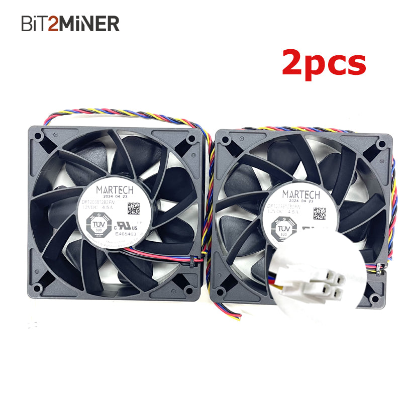 MARTECH DF1203812B2FN ANTMINER S21 S19j XP T21 KS5 L9 FAN REPLACEMENT 7000RPM