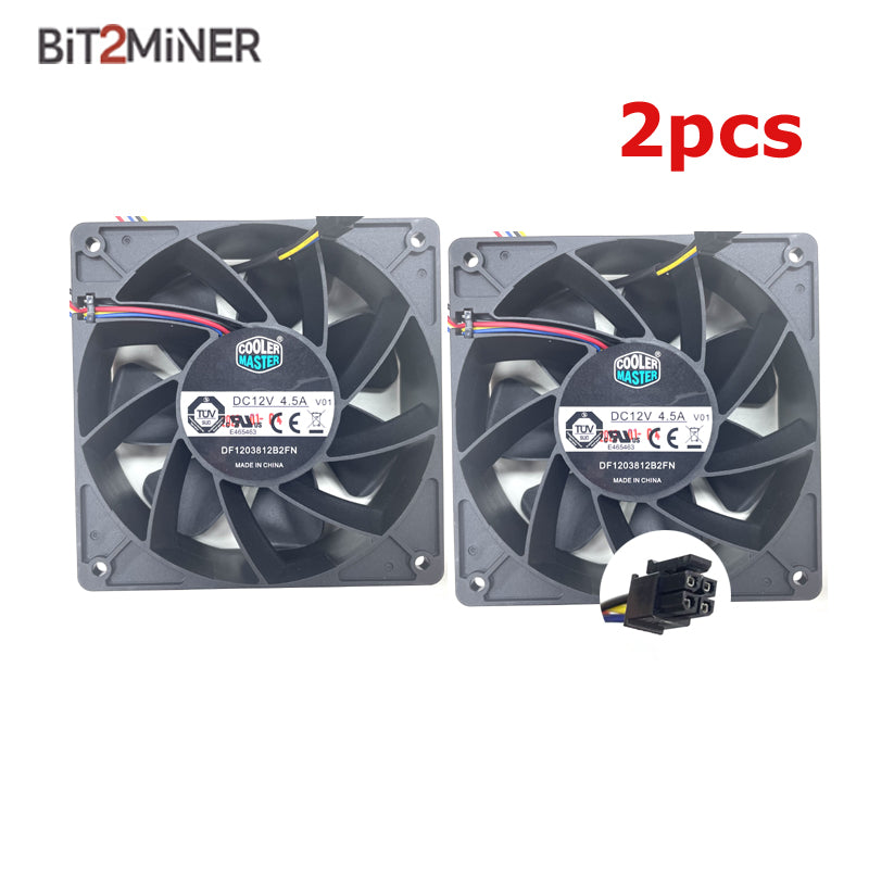 CANAAN AVALON FAN COOLER MASTER DF1203812B2FN 4.5A 4P (2*2P) (ORIGINAL) - BIT2MINER