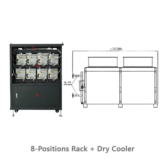 ANTMINER HYDRO-COOLING MINER RACK 8 16 28 POSITIONS COOLING CABINET