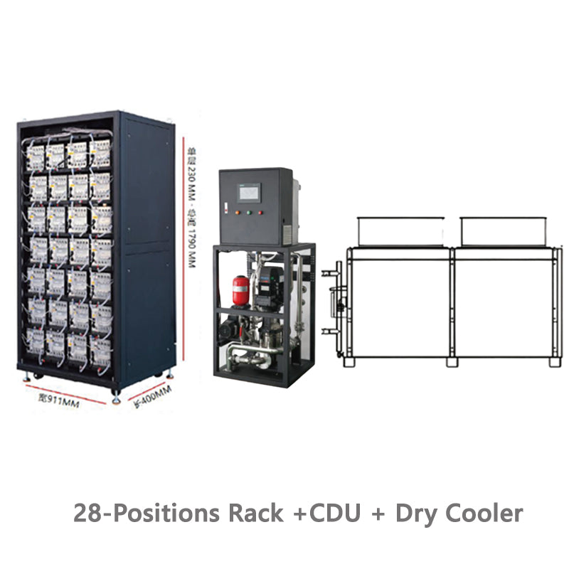 ANTMINER HYDRO-COOLING MINER RACK 8 16 28 POSITIONS COOLING CABINET