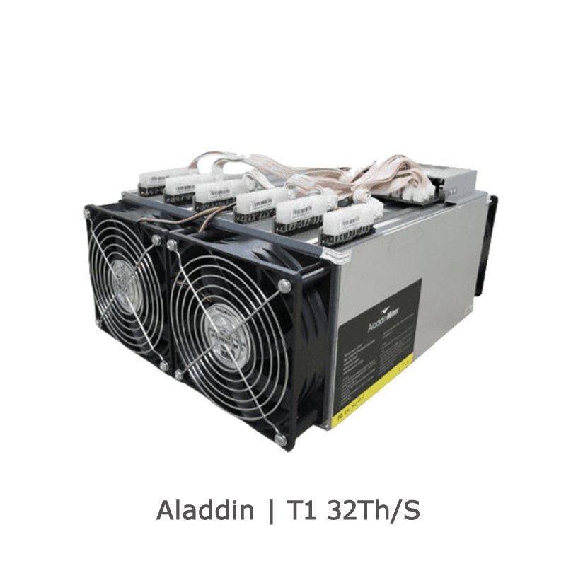 USED ALADDIN T1 32TH/S MINING BITCOIN BTC BCH WITH PSU - BIT2MINER