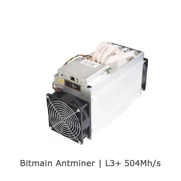 USED BITMAIN ANTMINER  L3+ 504Mh/s LITECOIN  MINER CRYPTOCURRENCY - BIT2MINER