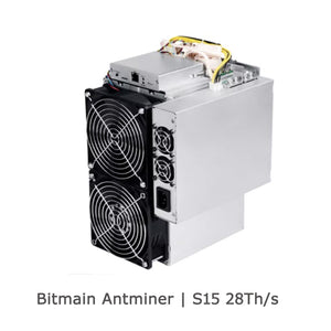 USED BITMAIN ANTMINER S15 28TH MINER BITCOIN BTC BCH TRC ACOIN WITH PSU - BIT2MINER