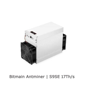 USED BITMAIN ANTMINER S9 SE 17Th BITCOIN BTC BCH TRC DEM WITH PSU - BIT2MINER