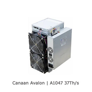 USED CANAAN AVALON A1047 37TH/S MINER BTC SHA256 ALGORITHM