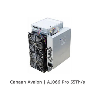 USED CANAAN AVALON A1066 PRO 55TH/S BTC MINER SHA-256