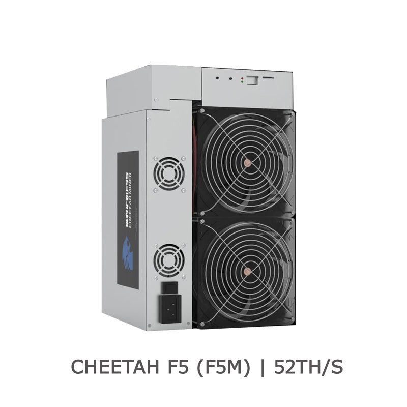 USED CHEETAH F5 (F5M) 52TH/S MINING BITCOIN BTC BCH WITH PSU - BIT2MINER