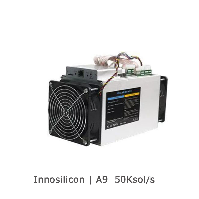 USED INNOSILICON A9 50KSOL/S ZCASH MINER ZEC MINER ZENCASH HUSH ZCASH MINER - BIT2MINER