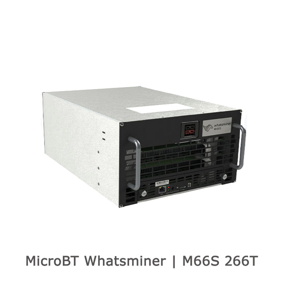 USED MICROBT WHATSMINER M66S 266TH/S IMMERSION COOLING MINER BITCOIN BCH