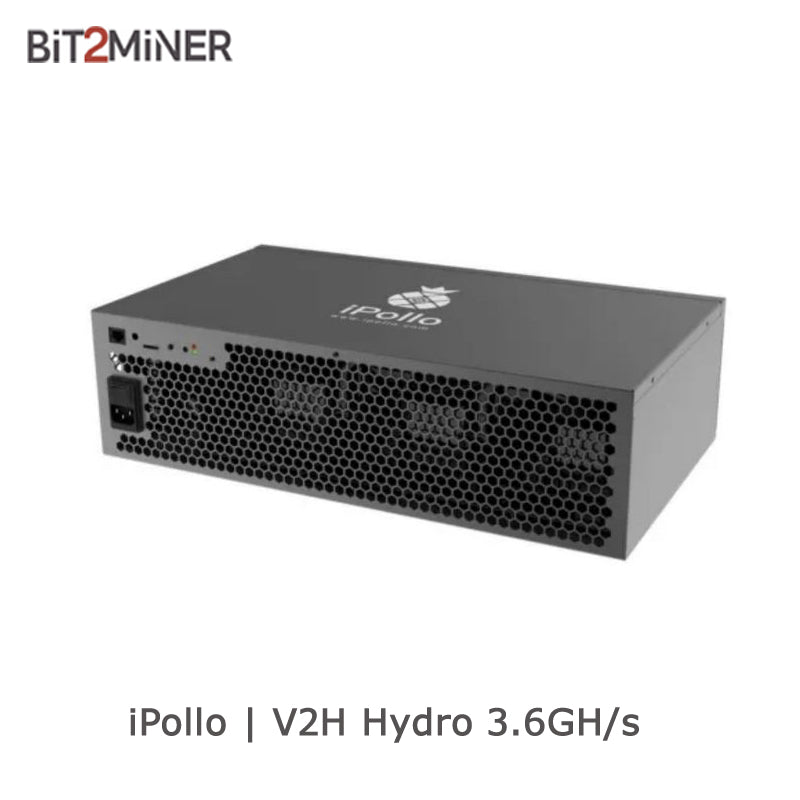 NEW IPOLLO V2H 3.6GH HYDRO QUIET HOME MINER MINING ETC ETHW ETHF MINER ETCHASH ALGORITHM