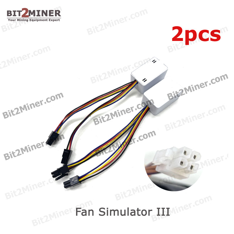 FAN SIMULATOR 2X2PINS WHATSMINER DEVICE - BIT2MINER